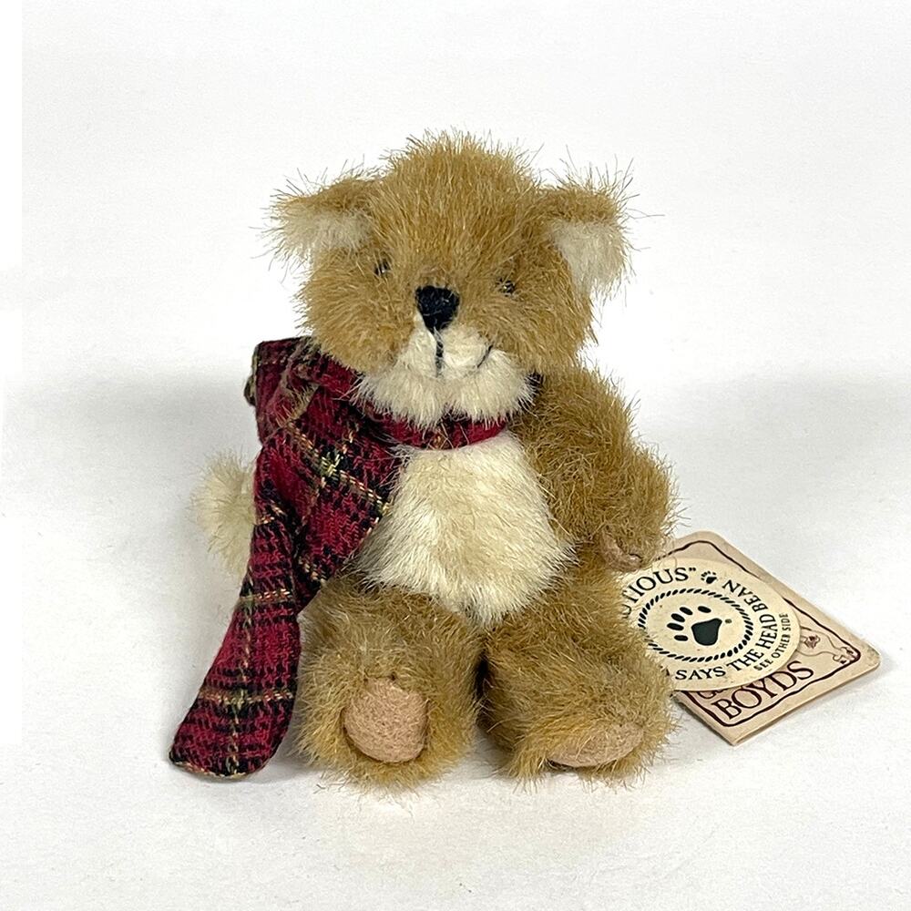 Boyds Bears Sly Foxworthy 4" Plush Ornament Vintage 1988-2001 With Tags 562652